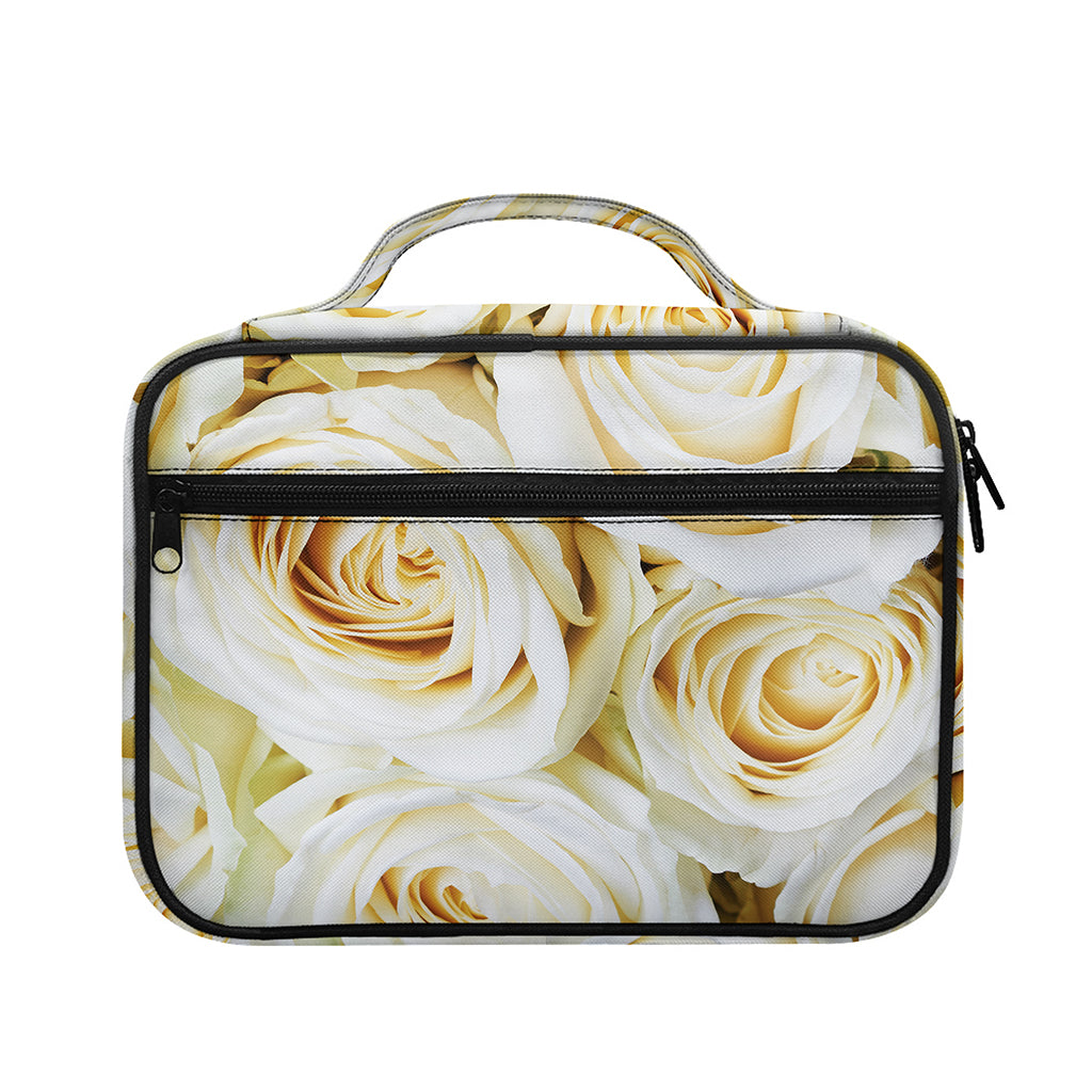 White Rose Print Briefcase Bible Bag
