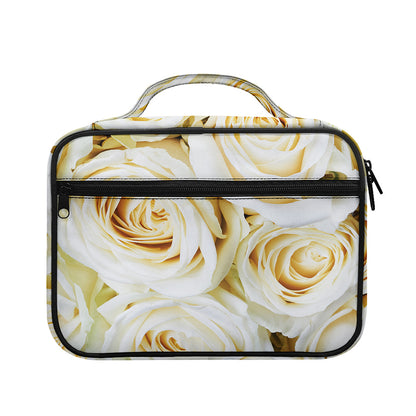 White Rose Print Briefcase Bible Bag