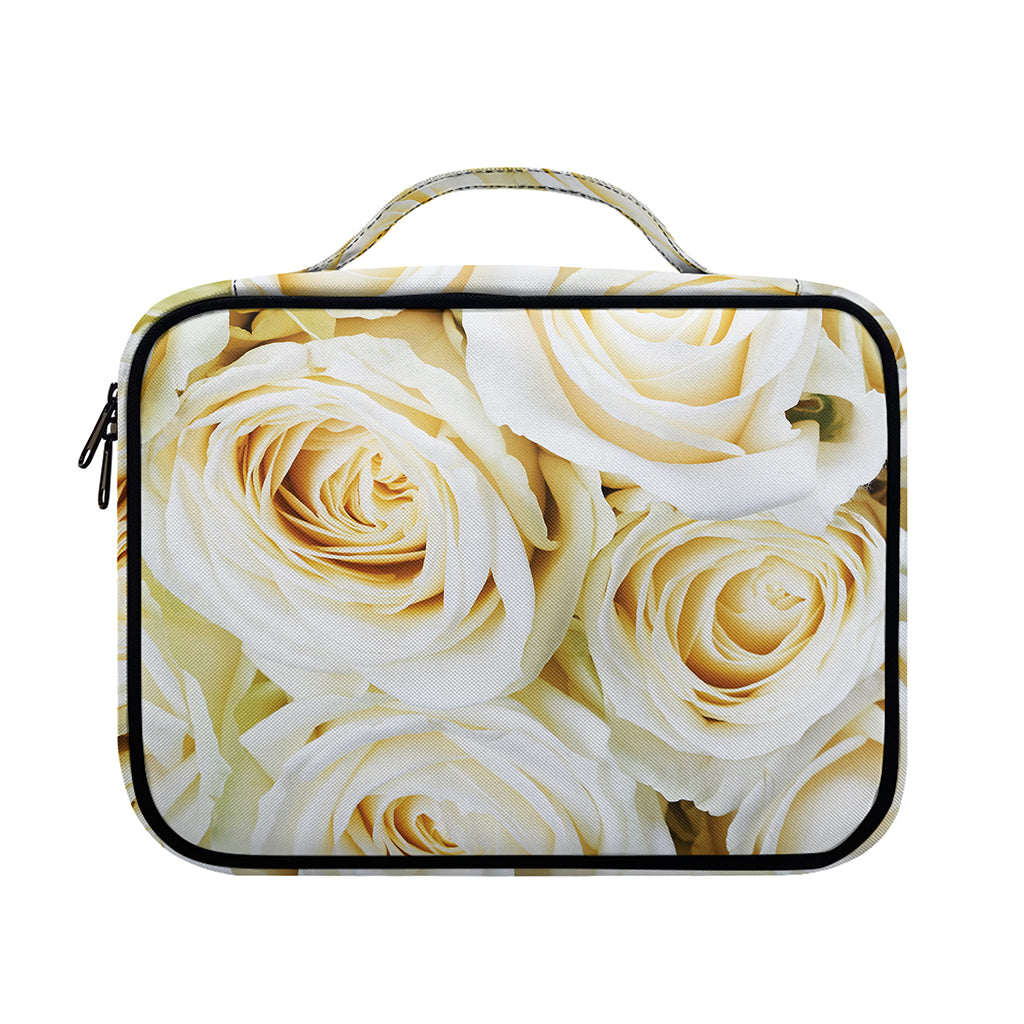 White Rose Print Briefcase Bible Bag