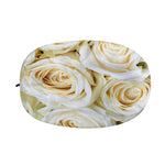 White Rose Print Car Side Mirror Covers