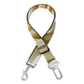 White Rose Print Dog Seat Belt