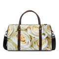 White Rose Print Duffel Bag