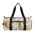 White Rose Print Gym Bag
