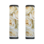 White Rose Print Handle Covers