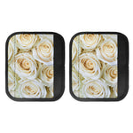 White Rose Print Handle Covers