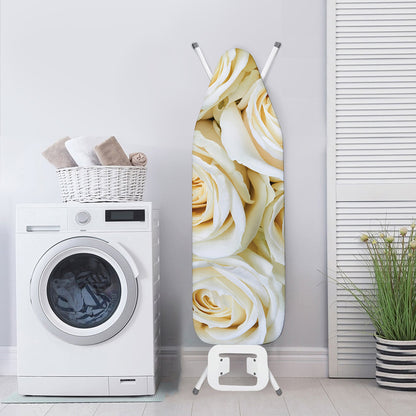 White Rose Print Ironing Board Cover
