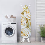 White Rose Print Ironing Board Cover