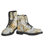 White Rose Print Backpack