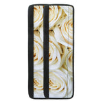 White Rose Print Refrigerator Handle Covers