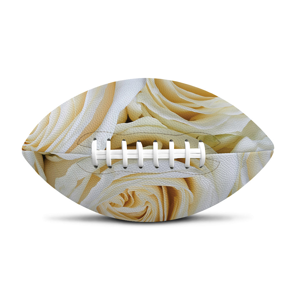 White Rose Print Rugby Ball