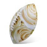 White Rose Print Rugby Ball