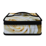 White Rose Print Small Lunch Bag
