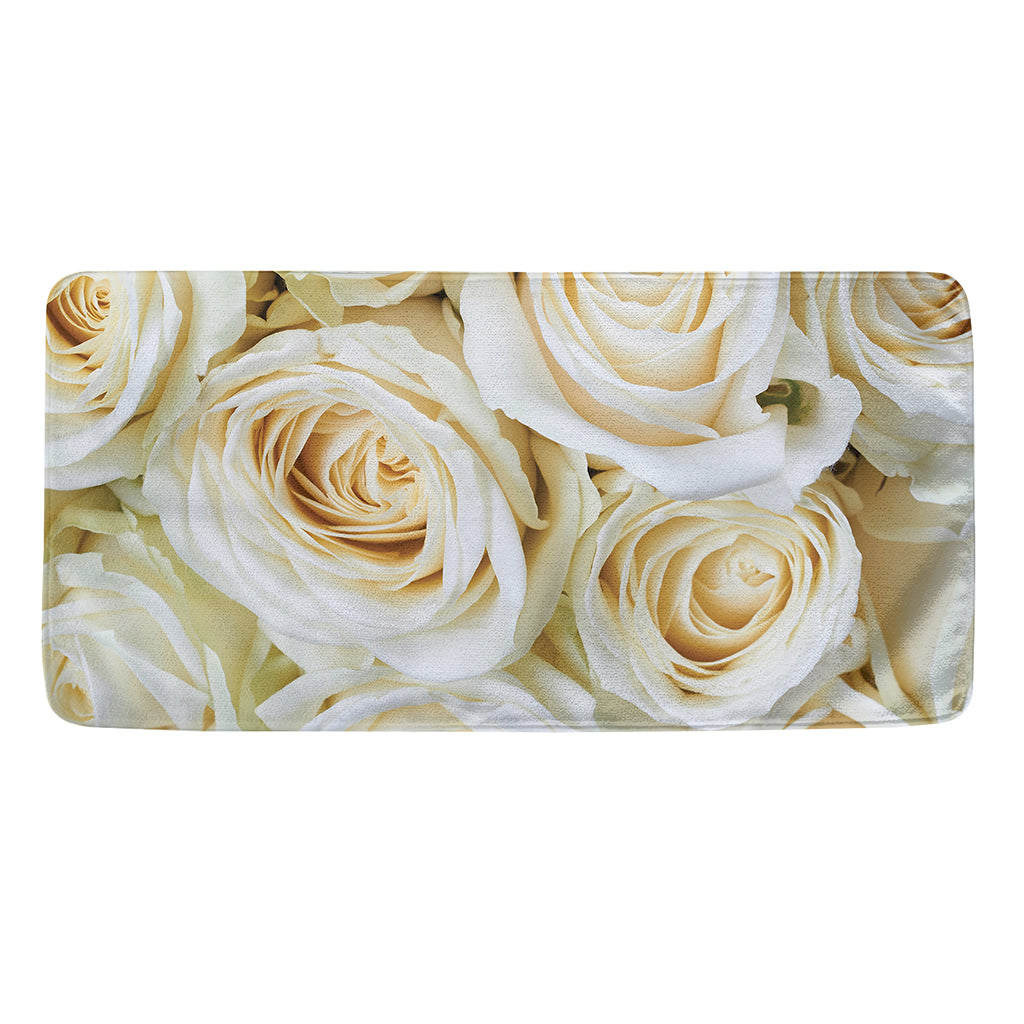 White Rose Print Towel