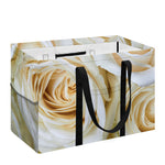 White Rose Print Utility Tote Bag