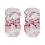 White Ruby Marble Print Bar Stool Covers