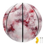 White Ruby Marble Print Basketball
