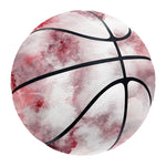 White Ruby Marble Print Basketball