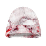 White Ruby Marble Print Beanie