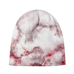 White Ruby Marble Print Beanie