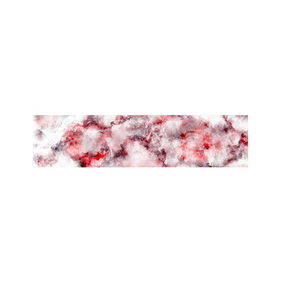 White Ruby Marble Print Bed Runner