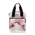 White Ruby Marble Print Bible Tote Bag
