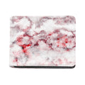 White Ruby Marble Print Bifold Wallet