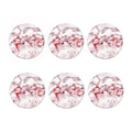 White Ruby Marble Print Coaster Set