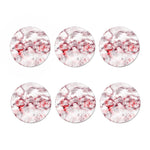 White Ruby Marble Print Coaster Set