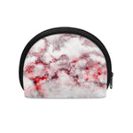 White Ruby Marble Print Coin Purse