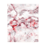 White Ruby Marble Print Curtain