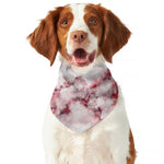 White Ruby Marble Print Dog Bandana