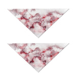 White Ruby Marble Print Dog Bandana