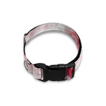 White Ruby Marble Print Dog Collar