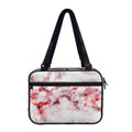 White Ruby Marble Print Double Strap Bible Bag