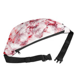 White Ruby Marble Print Fanny Pack