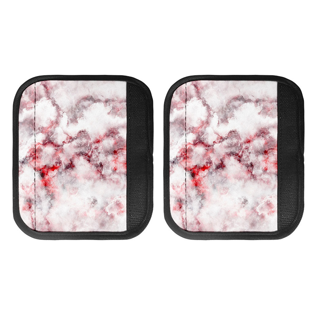 White Ruby Marble Print Handle Covers