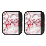 White Ruby Marble Print Handle Covers