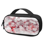 White Ruby Marble Print Insulin Cooler Travel Case