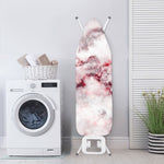 White Ruby Marble Print Ironing Board Cover