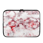 White Ruby Marble Print Laptop Sleeve
