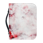 White Ruby Marble Print Leather Bible Cover