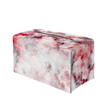 White Ruby Marble Print Leather Tissue Box Cover