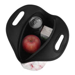 White Ruby Marble Print Neoprene Lunch Bag