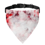 White Ruby Marble Print Over The Collar Dog Bandana