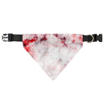 White Ruby Marble Print Over The Collar Dog Bandana