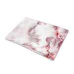 White Ruby Marble Print Pet Cooling Mat Cover