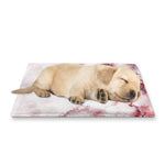 White Ruby Marble Print Pet Cooling Mat Cover