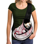 White Ruby Marble Print Pet Sling Carrier