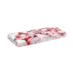 White Ruby Marble Print Piano Keyboard Cover