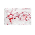 White Ruby Marble Print Polyester Flag